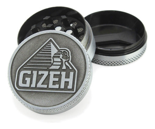 Grinder Gizeh Silver 3 Partes