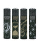 Encendedor negro con dibujos  de las cartas del Tarot